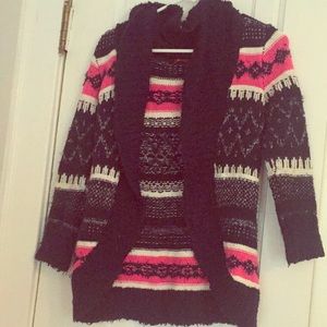 Fuzzy patterned sweater